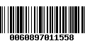 Código de Barras 0060897011558