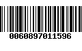 Código de Barras 0060897011596