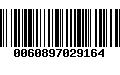 Código de Barras 0060897029164