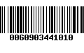 Código de Barras 0060903441010