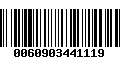 Código de Barras 0060903441119