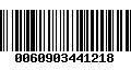 Código de Barras 0060903441218