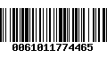 Código de Barras 0061011774465