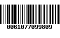 Código de Barras 0061077099809