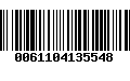 Código de Barras 0061104135548