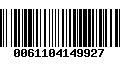 Código de Barras 0061104149927