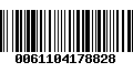 Código de Barras 0061104178828