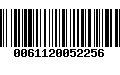 Código de Barras 0061120052256