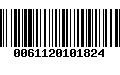 Código de Barras 0061120101824