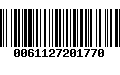 Código de Barras 0061127201770