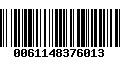 Código de Barras 0061148376013