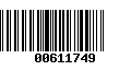 Código de Barras 00611749