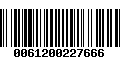 Código de Barras 0061200227666