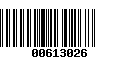 Código de Barras 00613026