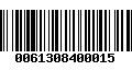 Código de Barras 0061308400015