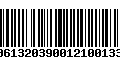 Código de Barras 00613203900121001337