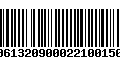 Código de Barras 00613209000221001504