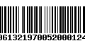 Código de Barras 00613219700520001249