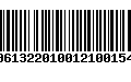 Código de Barras 00613220100121001543