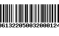 Código de Barras 00613220500320001243