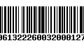 Código de Barras 00613222600320001279