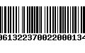 Código de Barras 00613223700220001344