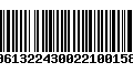 Código de Barras 00613224300221001580