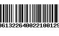 Código de Barras 00613226400221001295