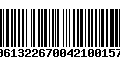 Código de Barras 00613226700421001577