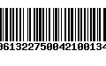 Código de Barras 00613227500421001343