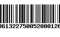 Código de Barras 00613227500520001268