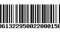 Código de Barras 00613229500220001566