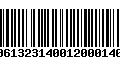 Código de Barras 00613231400120001404