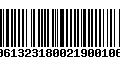 Código de Barras 00613231800219001061