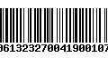 Código de Barras 00613232700419001078