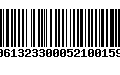 Código de Barras 00613233000521001591