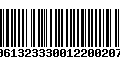 Código de Barras 00613233300122002073