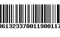 Código de Barras 00613233700119001179