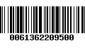 Código de Barras 0061362209500