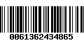 Código de Barras 0061362434865