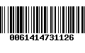 Código de Barras 0061414731126