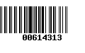 Código de Barras 00614313