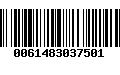 Código de Barras 0061483037501