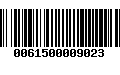 Código de Barras 0061500009023