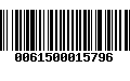 Código de Barras 0061500015796