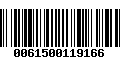 Código de Barras 0061500119166