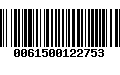 Código de Barras 0061500122753