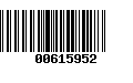 Código de Barras 00615952