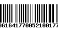 Código de Barras 00616417700521001775