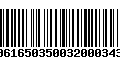 Código de Barras 00616503500320003439